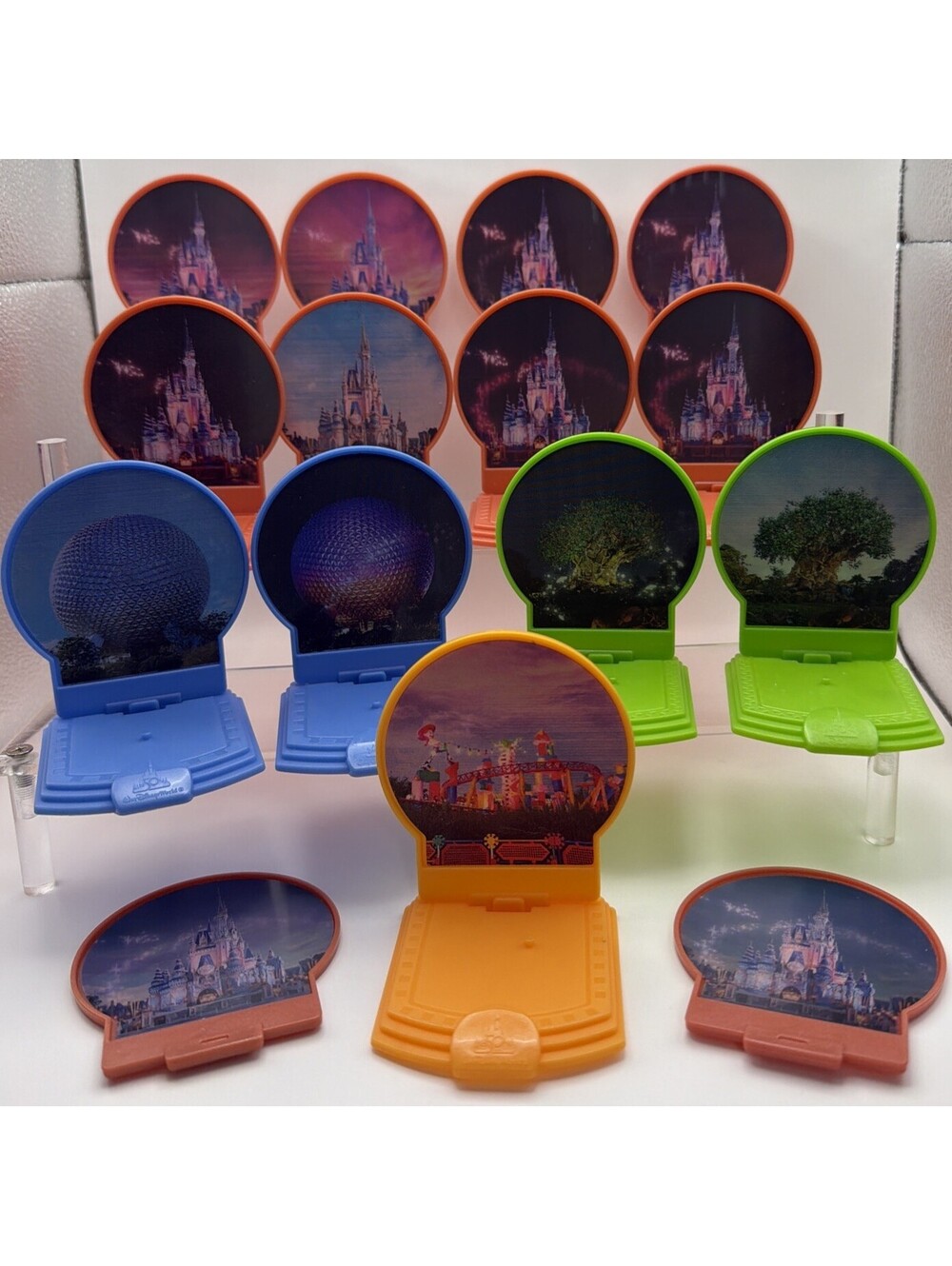 McDonald’s 2021 LOT OF 13 DISNEYWORLD 50th Anniversary Toy Stands (STANDS ONLY)